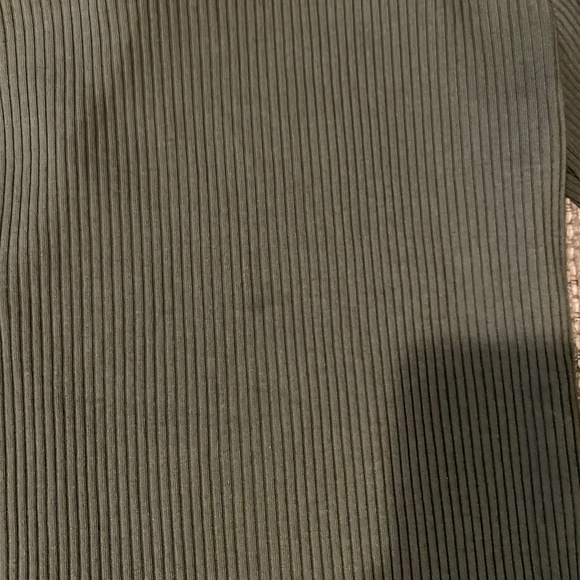 Madewell Snap-Front Cardigan Top Dried Olive Dark Green Size Small - Picture 8 of 8